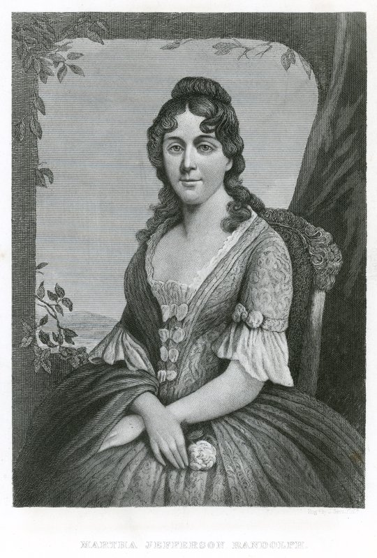 Martha Jefferson Randolph (gravure) door American School