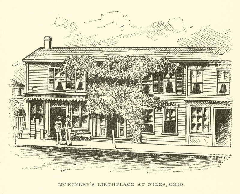 McKinleys geboorteplaats in Niles, Ohio door American School