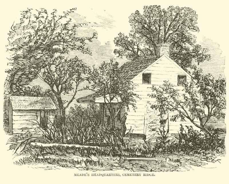 Meades hoofdkwartier, Cemetery Ridge door American School