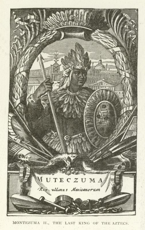 Montezuma II, de laatste koning van de Azteken door American School