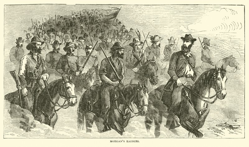 Raiders van Morgan, juli 1863 door American School