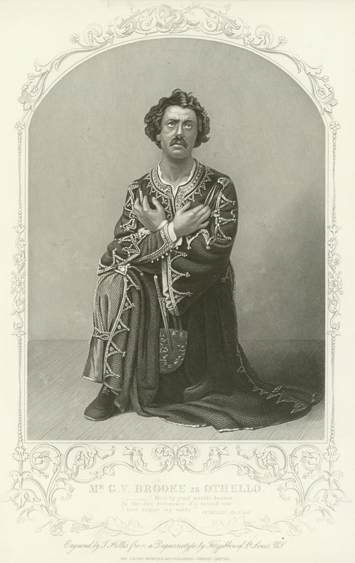 Meneer G V Brooke als Othello, Othello, Act III, scène 3 door American School