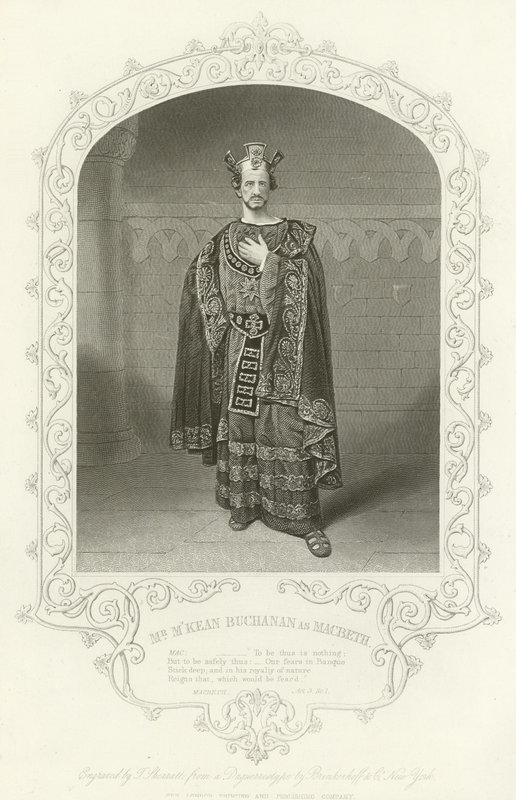 Meneer MKean Buchanan als Macbeth, Act III, scène i door American School