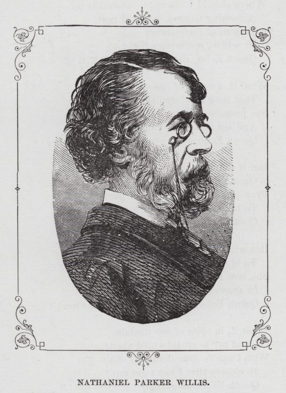 Nathaniel Parker Willis (gravure) door American School