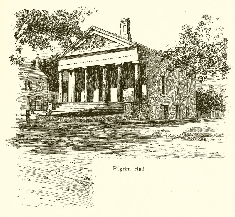 Pilgrim Hall, Plymouth door American School