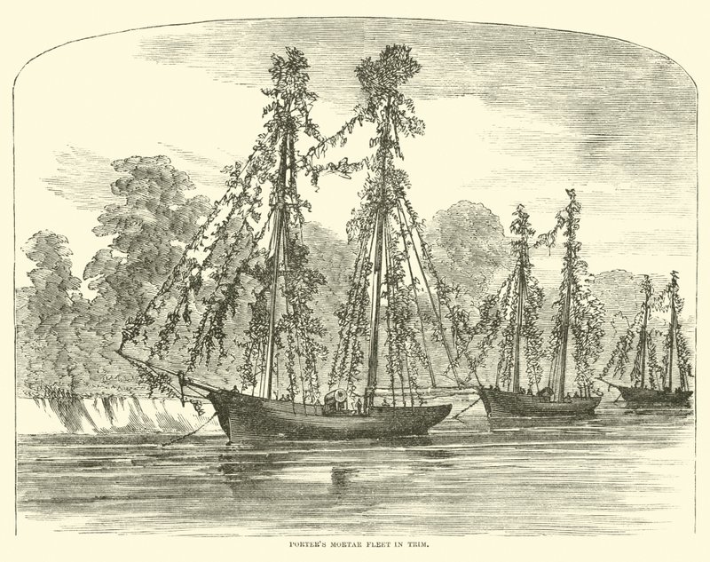 Porters mortiervloot in Trim, juni 1862 door American School
