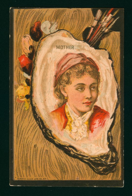Portret van een moeder door American School