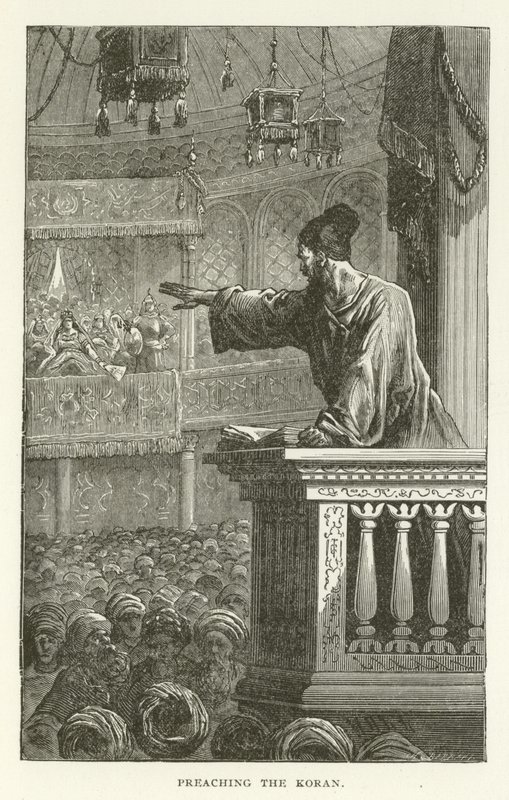 Prediking van de Koran door American School