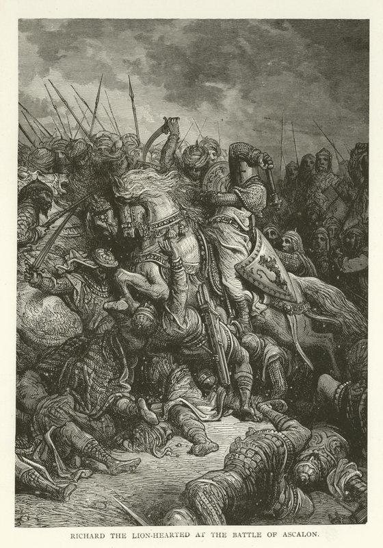 Richard Leeuwenhart bij de Slag om Ascalon, 1192 door American School