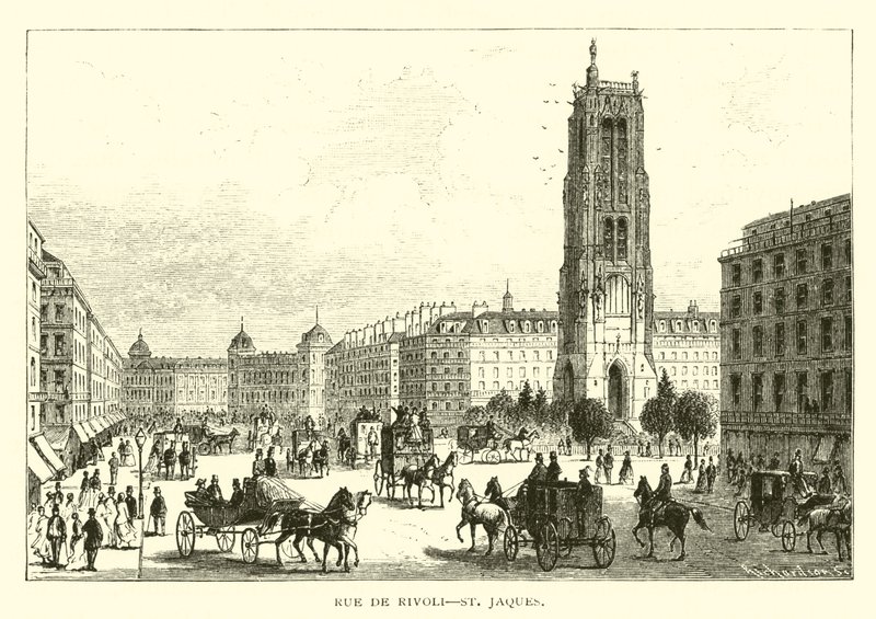 Rue de Rivoli, St Jaques door American School