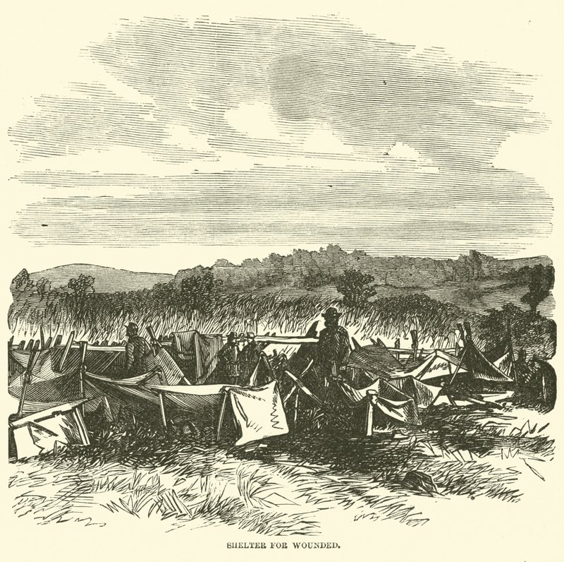 Schuilplaats voor gewonden, september 1862 door American School