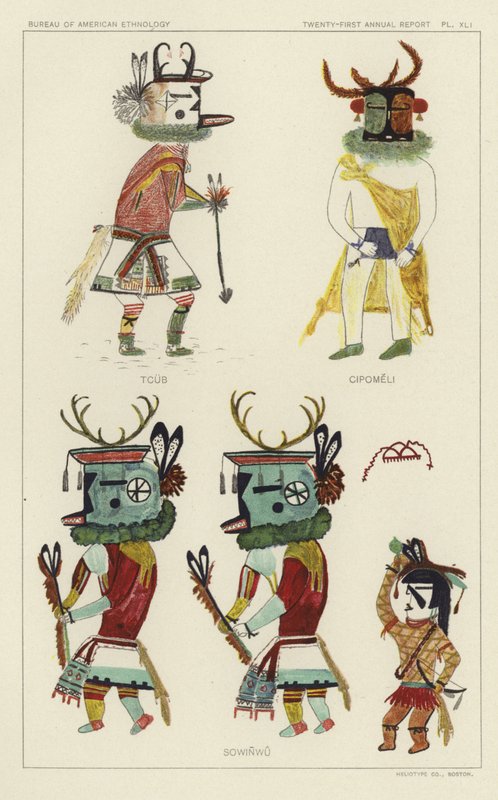 Tcub, Cipomeli, Sowinwu (kleurenlitho) door American School