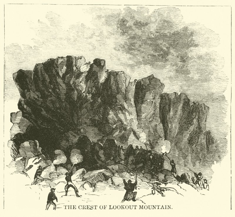 De top van Lookout Mountain, november 1863 door American School