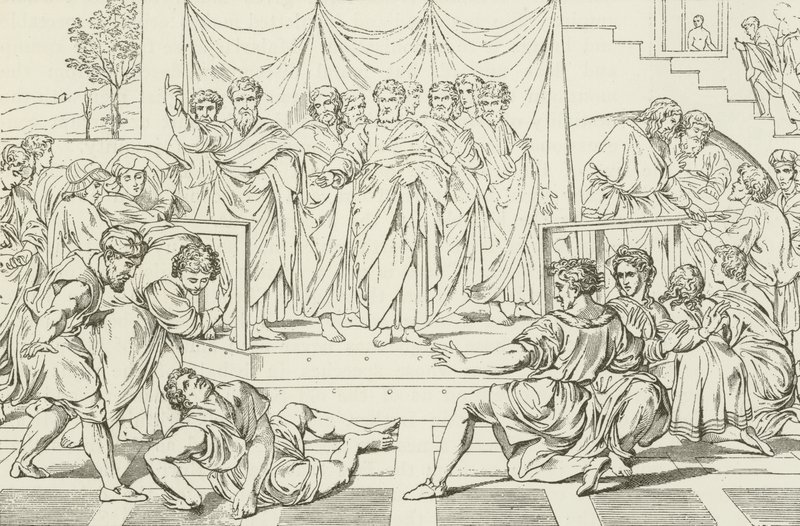 De Dood van Ananias door American School