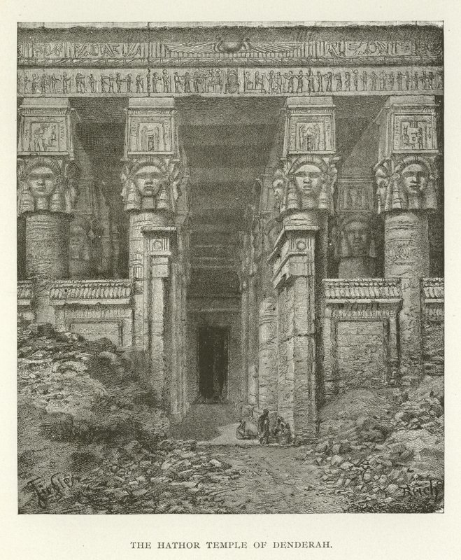 De Hathor-tempel van Dendera door American School