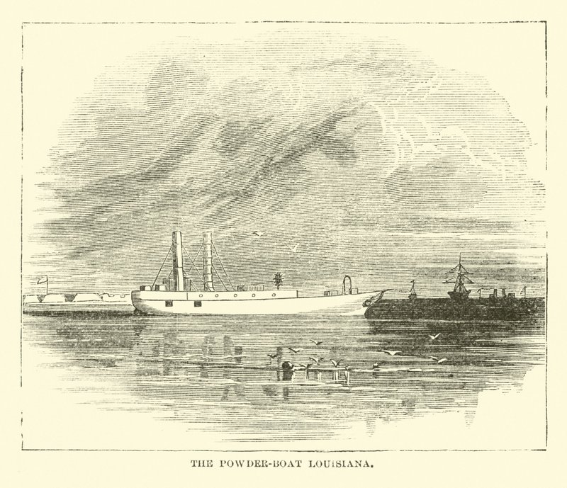 De poederboot Louisiana, december 1864 door American School