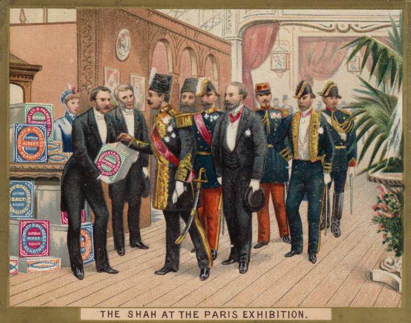 De Shah op de Parijse Tentoonstelling door American School
