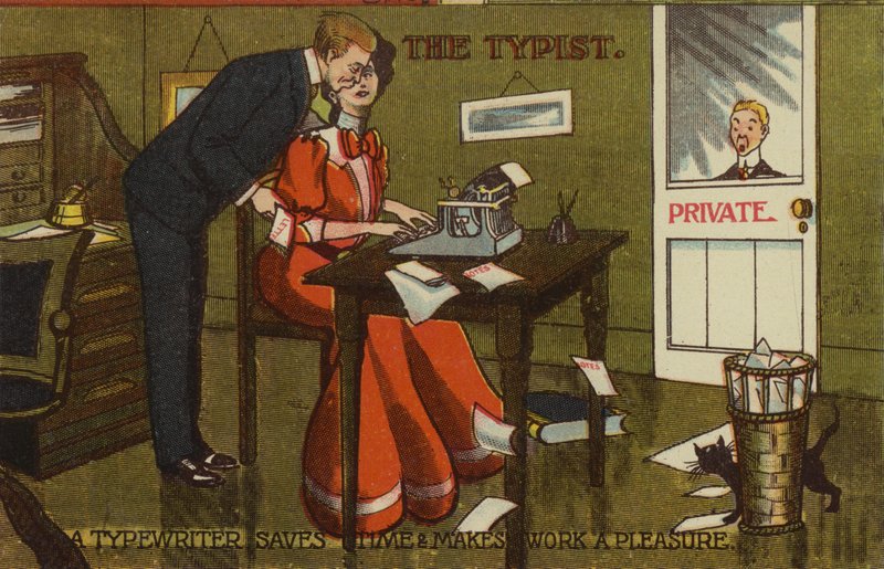 De Typist - een typemachine bespaart tijd en maakt werk een plezier door American School