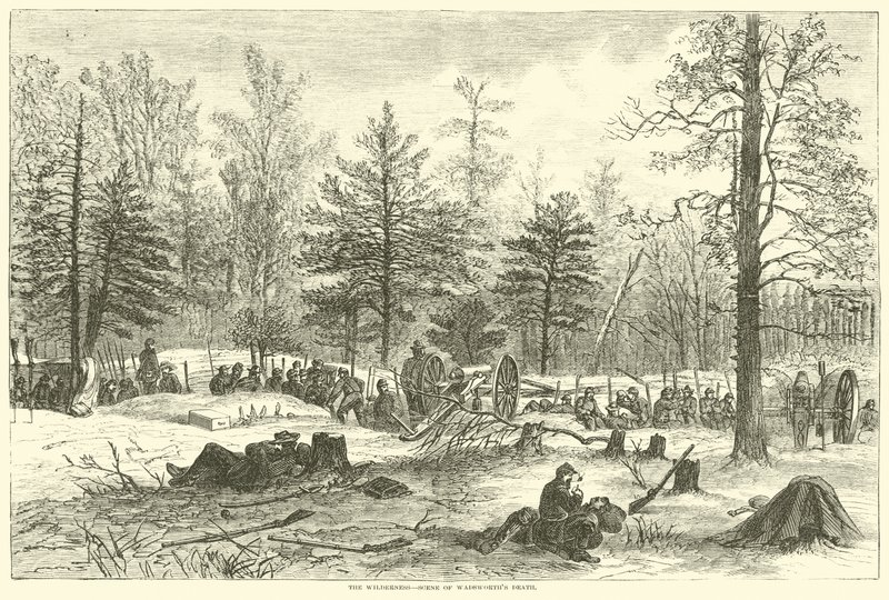 De Wilderness, plaats van Wadsworths dood, mei 1864 door American School