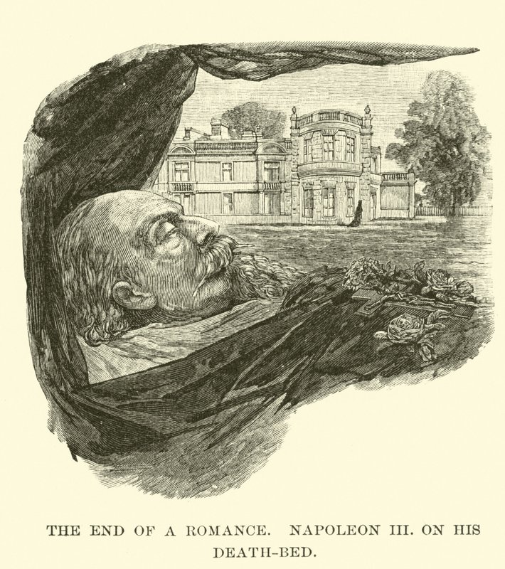 Het Einde van een Romantiek, Napoleon III op zijn Sterfbed door American School