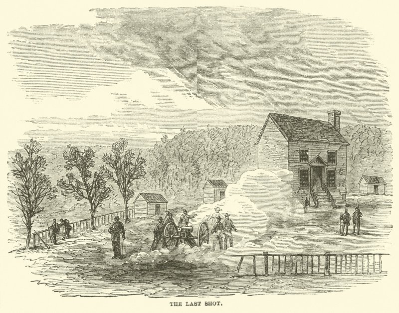Het laatste schot, april 1865 door American School