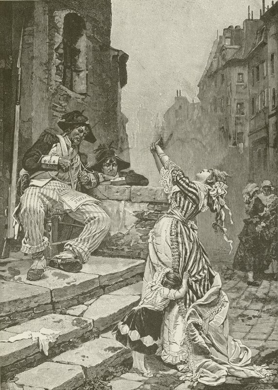 Slachtoffers van de Franse Revolutie, geschilderd door Paul Svedonesky door American School