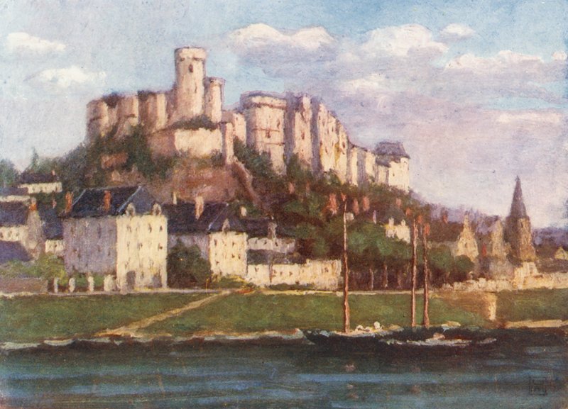 Chinon vanaf de Vienne door Amy B. Atkinson