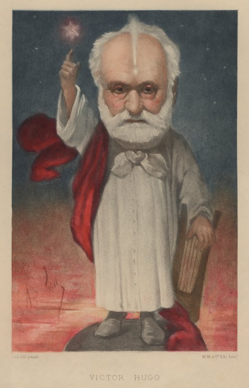 Victor Hugo, Franse dichter, romanschrijver en toneelschrijver door Andre Gill