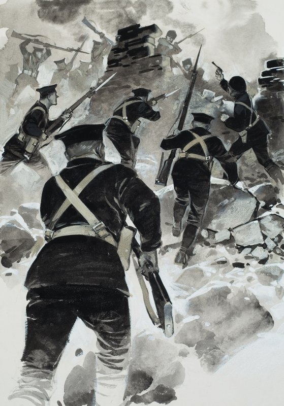 Campagne in de Dardanellen (gouache op papier) door Angus McBride
