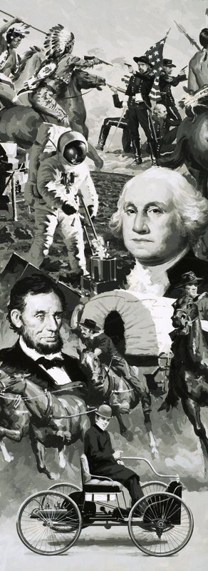 De montage van The Making of America door Angus McBride