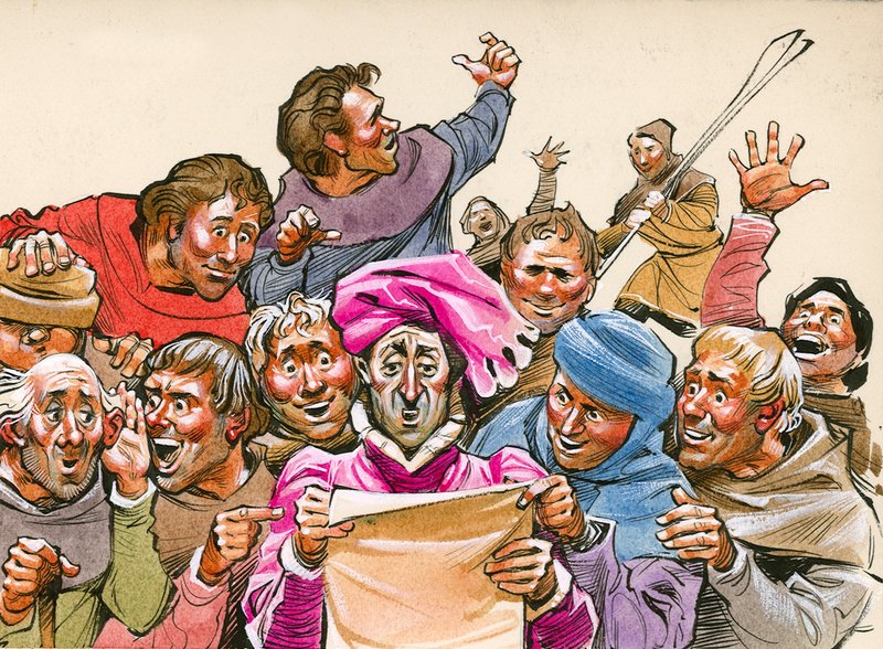 Watermen of Bewdley door Angus McBride