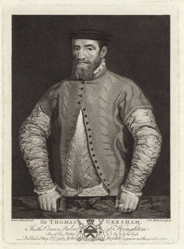 Portret van Sir Thomas Gresham door Anthonis van Dashorst Mor
