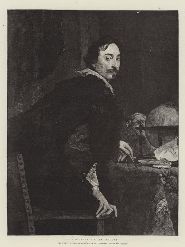 Een portret van een kunstenaar door Anthony van Dyck