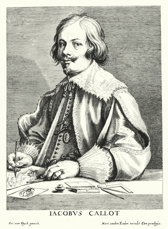 Jacques Callot, Franse tekenaar en graveur door Anthony van (after) Dyck