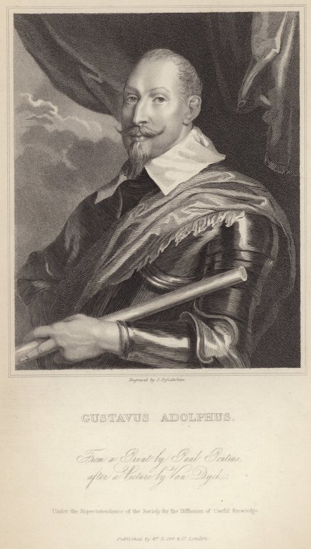 Gustavus Adolphus II van Zweden door Anthony van Dyck