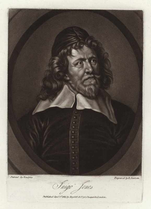 Portret van Inigo Jones door Anthony van Dyck