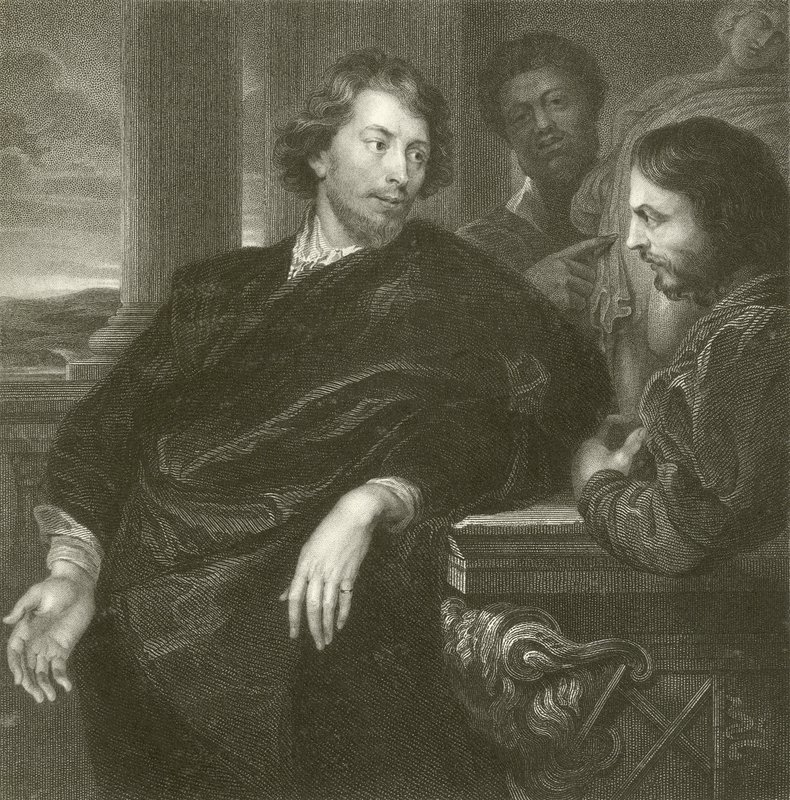 Portret van Rubens door Anthony van Dyck