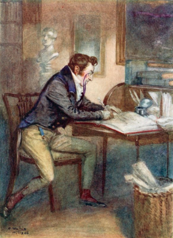 Illustratie voor Overtuiging door Jane Austen door Arthur Wallis Mills