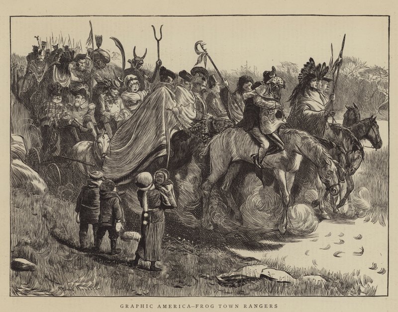 Grafisch Amerika, Frog Town Rangers door Arthur Boyd Houghton