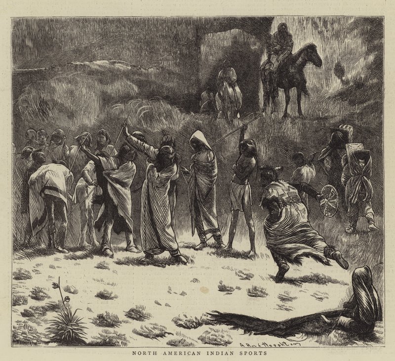 Noord-Amerikaanse Indiaanse sporten door Arthur Boyd Houghton