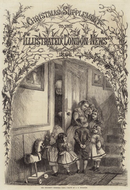 Het Kerstlied van de Kinderen door Arthur Boyd Houghton