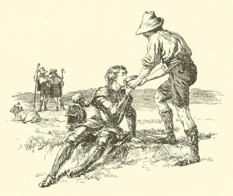 Sir Calidore, Ridder van beleefdheid, De zoektocht naar het blatante beest door Arthur George Walker
