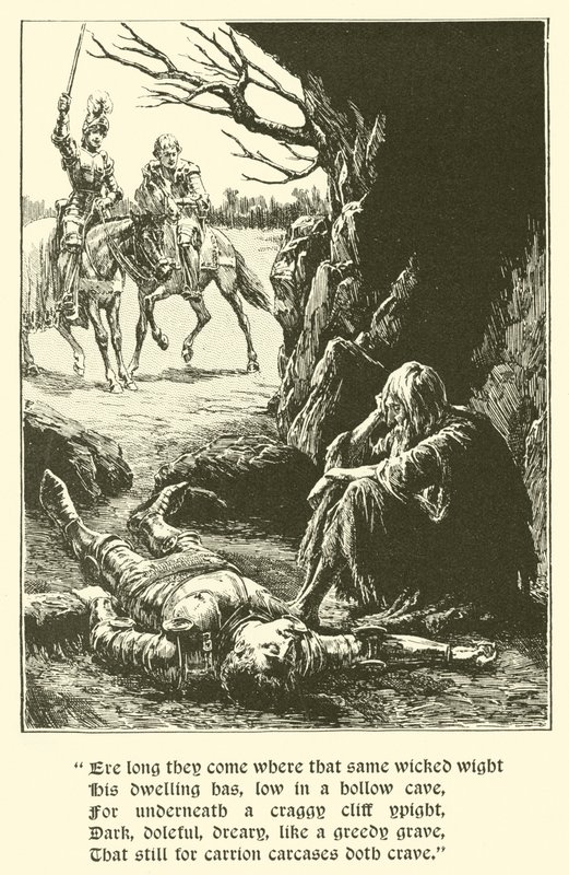 De Rode Kruisridder, In de grot van wanhoop door Arthur George Walker