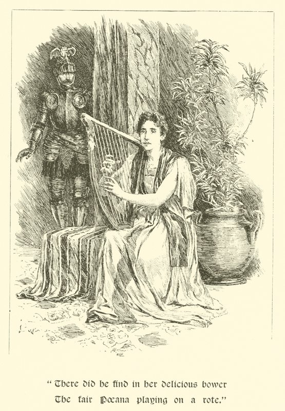 De Schildknaap van Lage Rang, De Dochter van de Reus (gravure) door Arthur George Walker