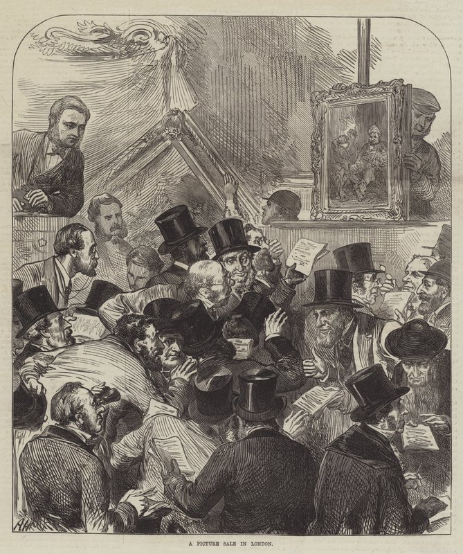 Een Schilderijenverkoop in Londen door Arthur Hopkins