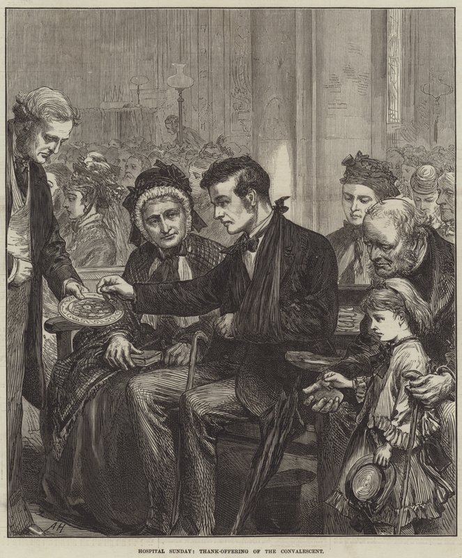 Ziekenhuiszondag, dankoffer van de herstellende door Arthur Hopkins