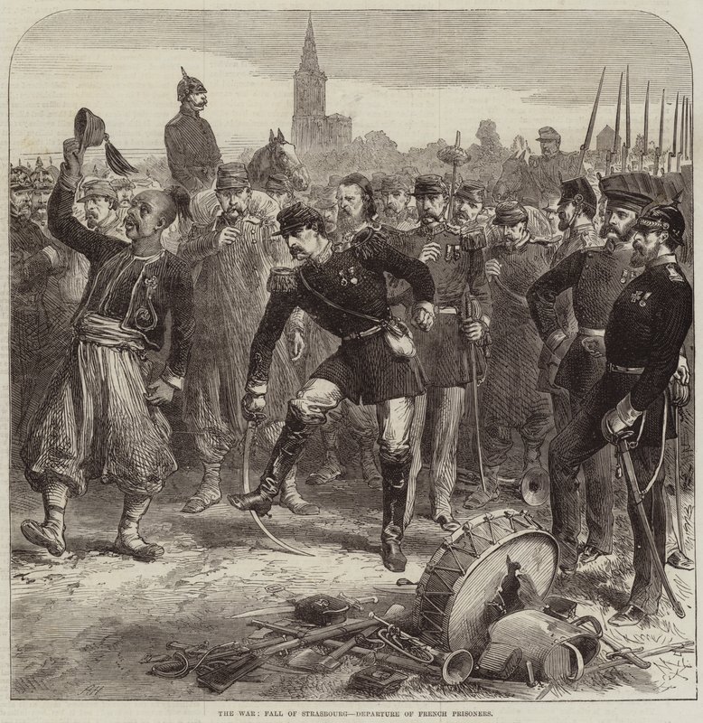 De Oorlog, Val van Straatsburg, Vertrek van Franse Gevangenen door Arthur Hopkins