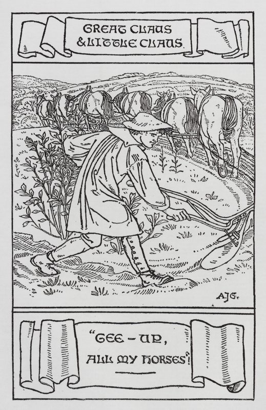Hans Christian Andersen: Grote Claus en Kleine Claus door Arthur Joseph Gaskin