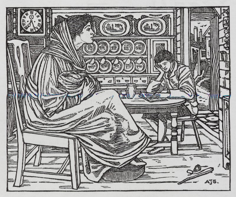 Hans Christian Andersen: Kleine Tuk door Arthur Joseph Gaskin