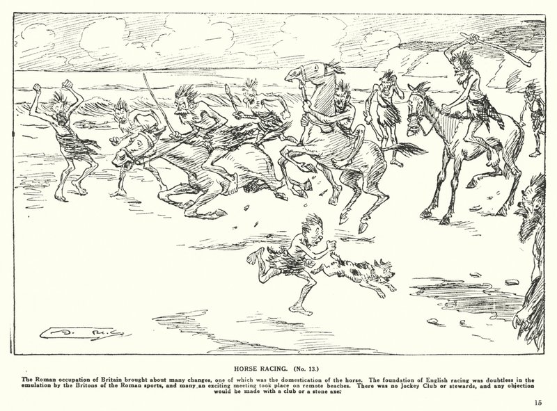 Paardenraces door Arthur Moreland